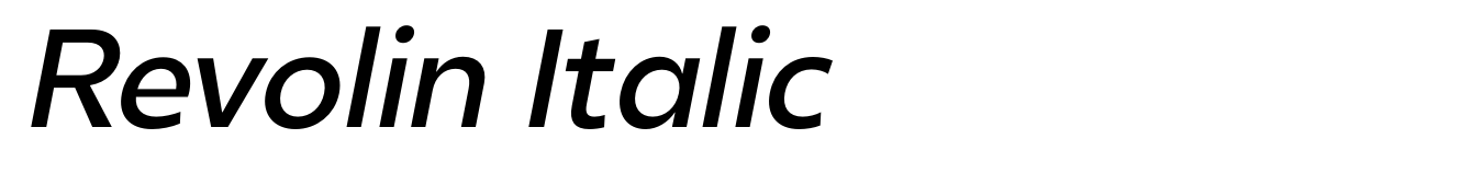 Revolin Italic